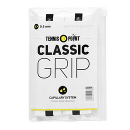 Overgrip Tennis-Point Classic Grip weiß 12er